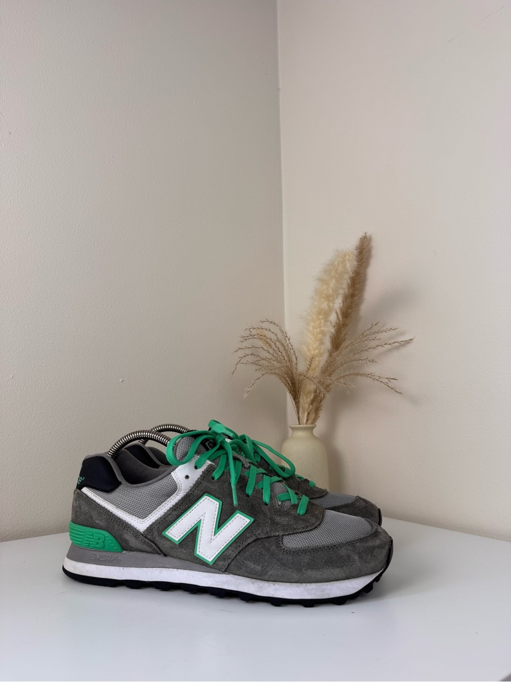 New Balance 574 Classic Gray/Green – US 10 / EU 44